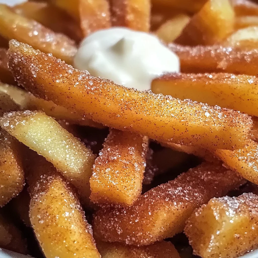 Cinnamon Sugar Apple Fries
