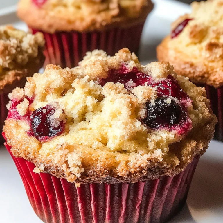 Cranberry Orange Muffins with Streusel