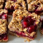 Cranberry Sauce Oat Bars