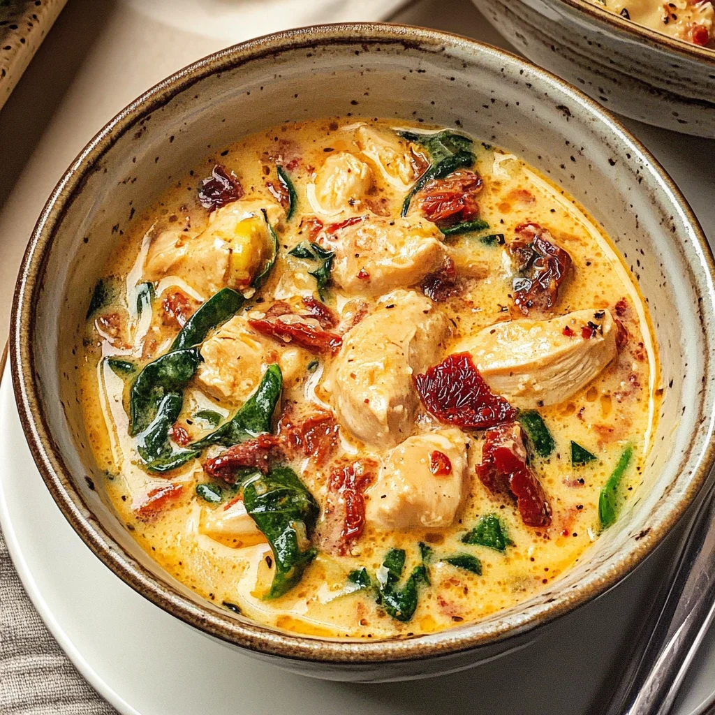 Creamy Marry Me Tuscan Chicken Soup