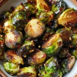 Crispy Honey Balsamic Brussels Sprouts
