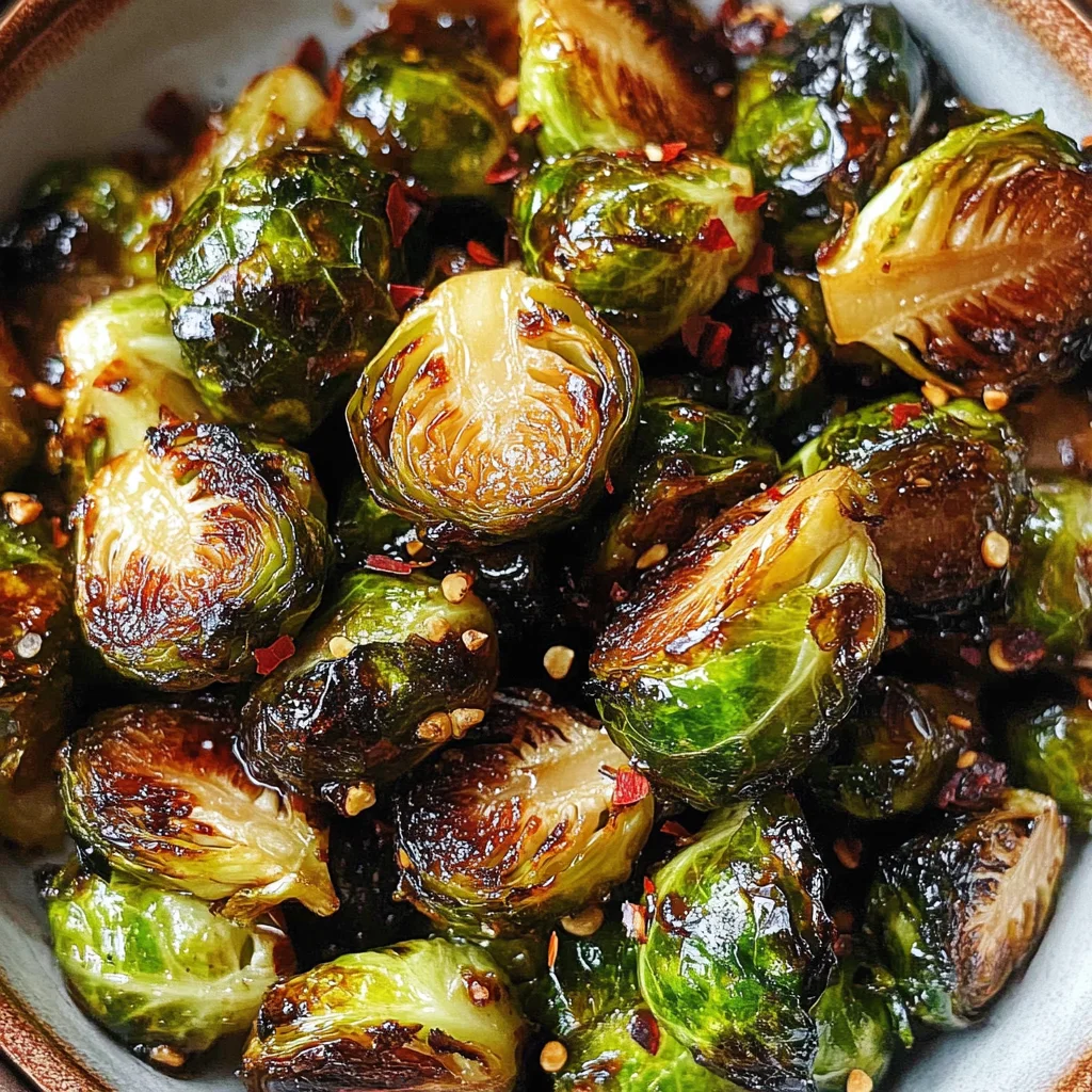 Crispy Honey Balsamic Brussels Sprouts