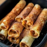 Easy Air Fryer Apple Pie Taquitos