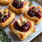 Easy Cranberry Brie Bites