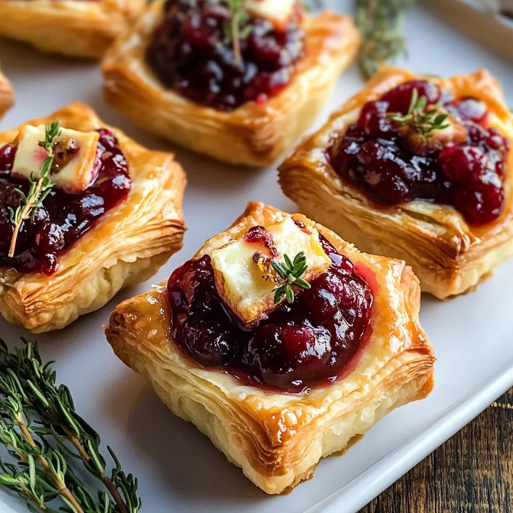 Easy Cranberry Brie Bites