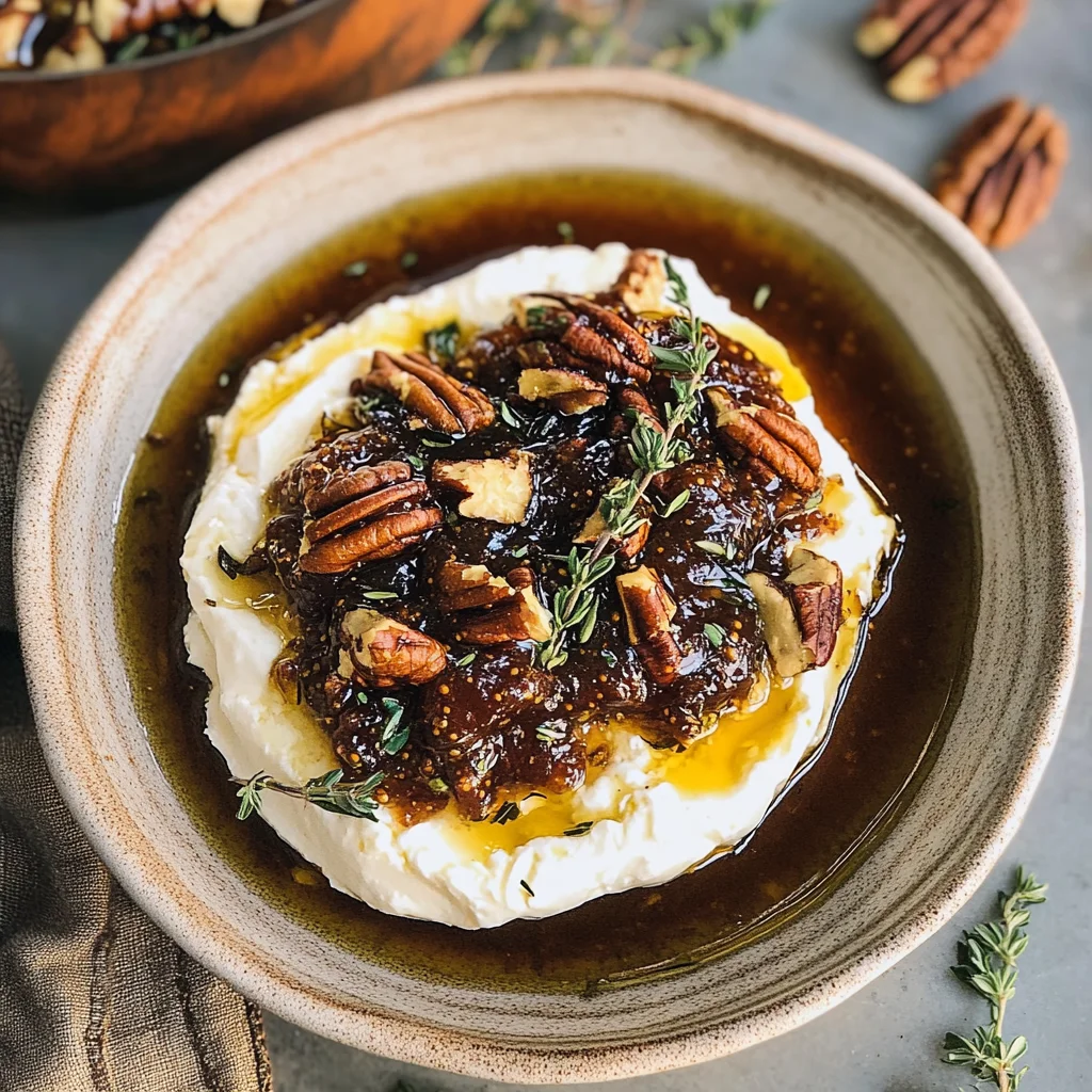 Easy Goat Cheese Appetizer with Fig Jam & Pecans