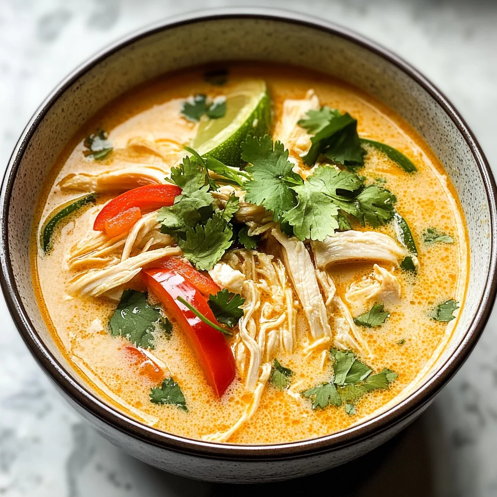 Easy Thai Coconut Chicken Soup