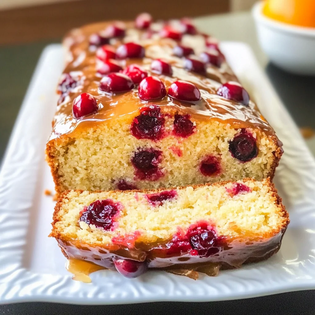 Glazed Cranberry Orange Loaf