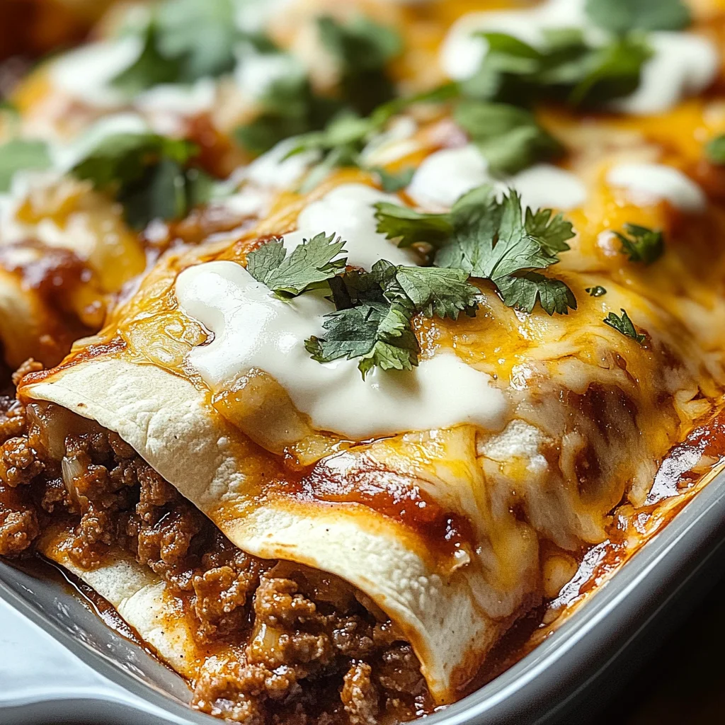Ground Beef Enchiladas