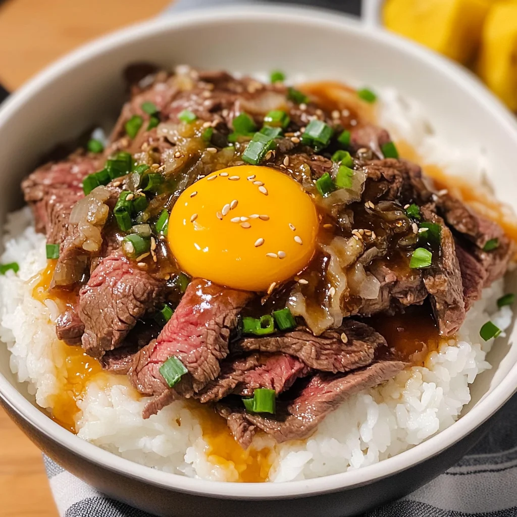Gyudon (Japanese Beef Bowl)