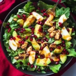 Juicy Christmas Salad with Honey Mustard Dressing