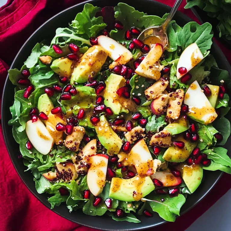Juicy Christmas Salad with Honey Mustard Dressing