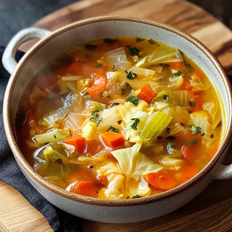 Low Calorie Cabbage Fat Burning Soup