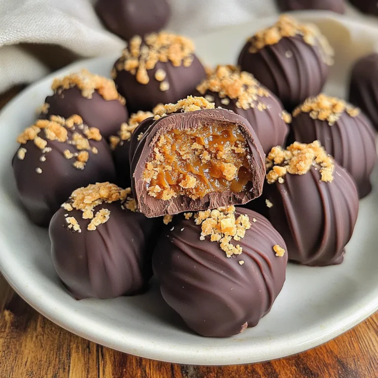 No Bake Caramel Crunch Butterfinger Truffles Recipe