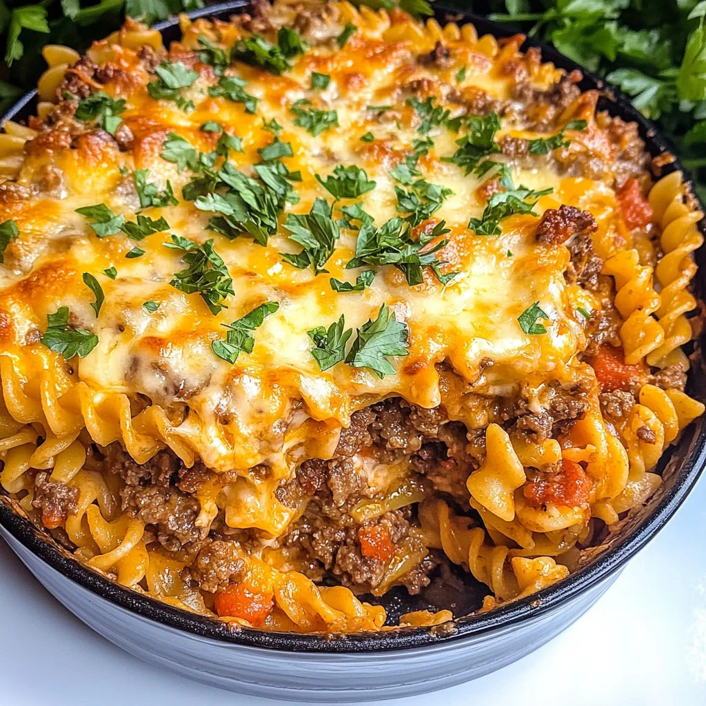 One Pot Cheeseburger Casserole