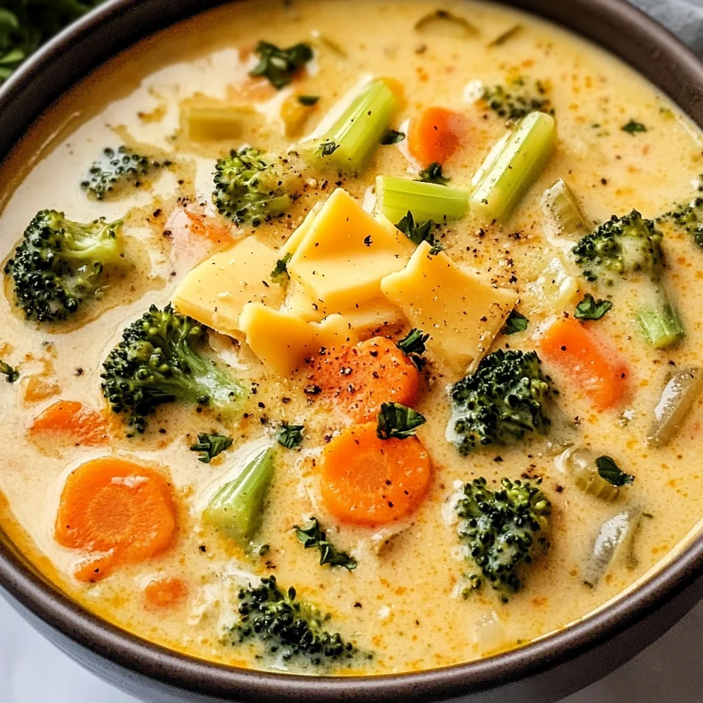 One Pot Creamy Vegetable Soup