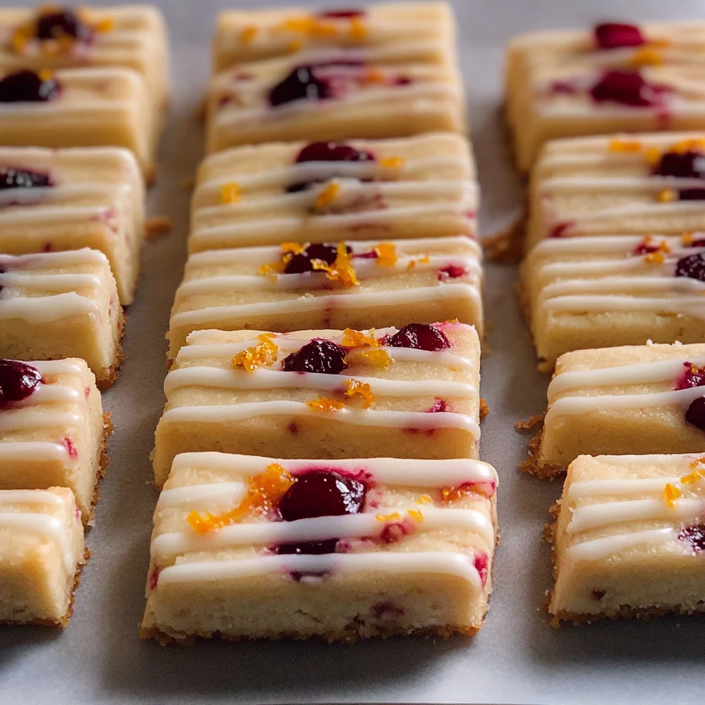 Orange Cranberry Shortbread Cookies