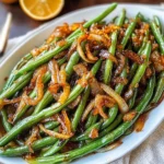 Roasted Green Beans with Caramelized Onions