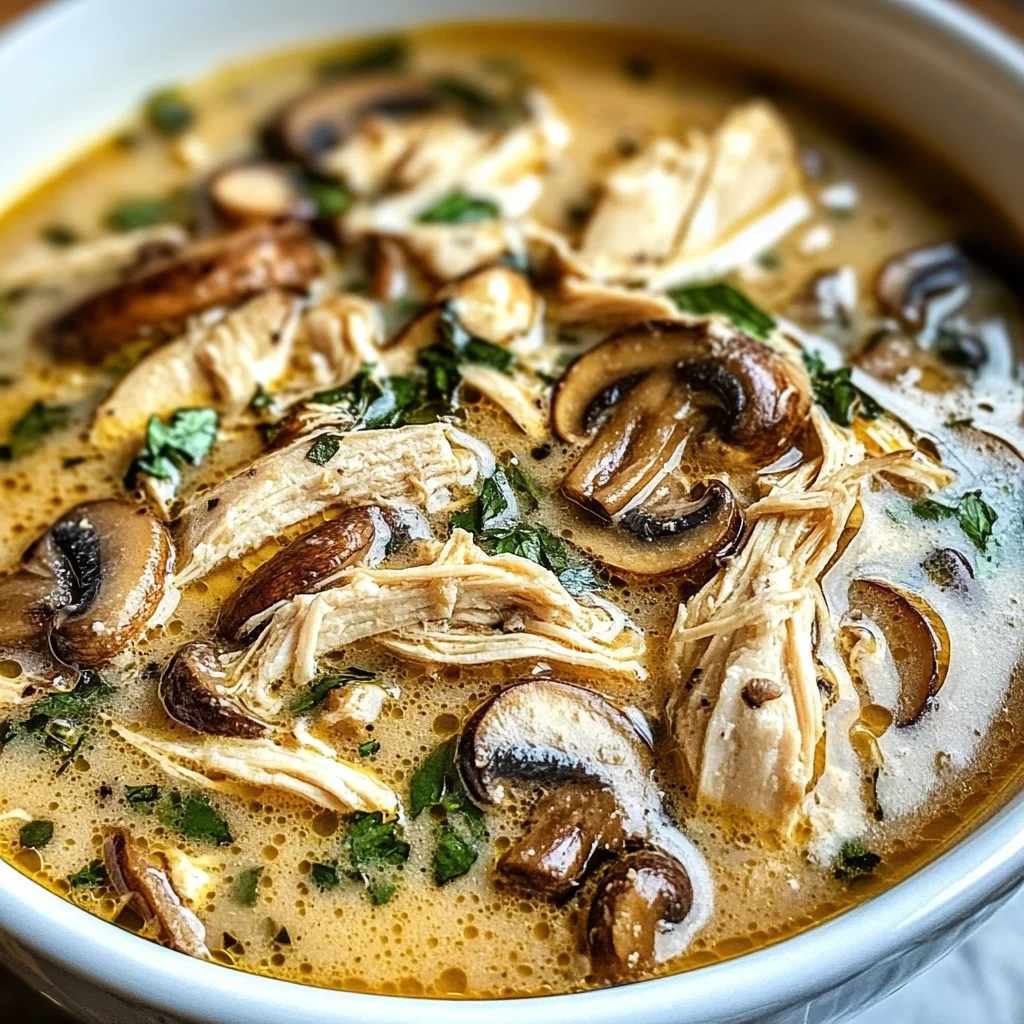Rotisserie Chicken Mushroom Soup