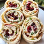 Savory Christmas Cranberry Roll Ups