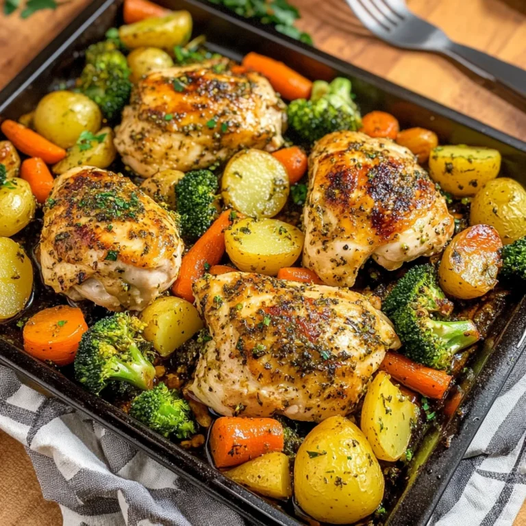 Sheet Pan Lemon Herb Chicken and Vegetables