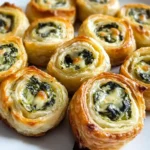 Spinach Dip in Bite-Sized Pinwheels
