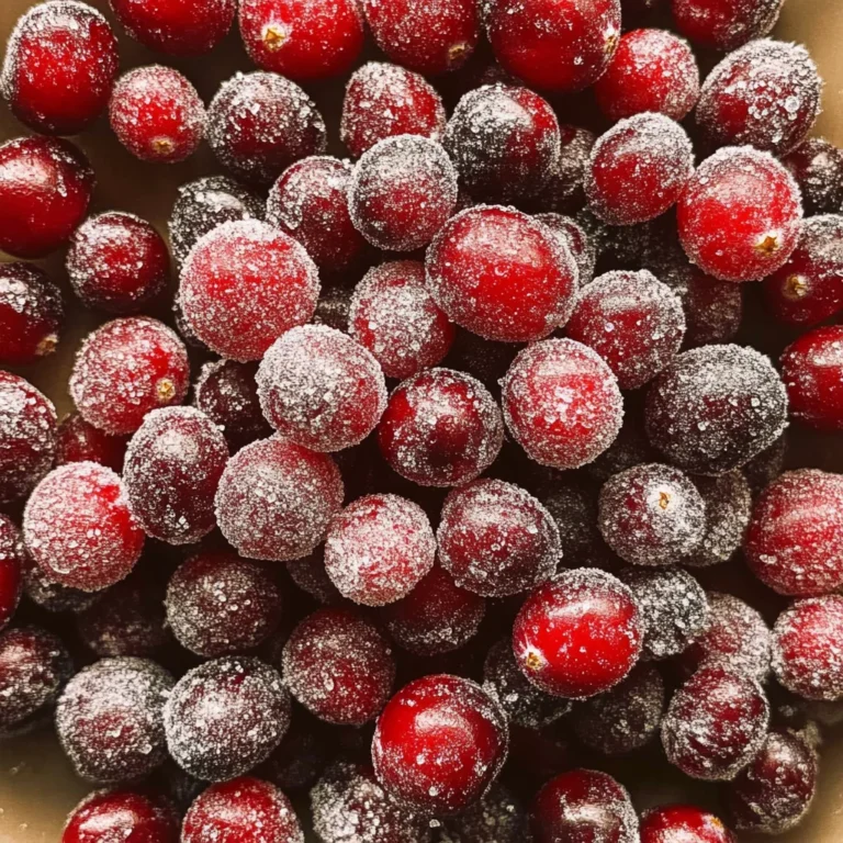 Sugared Cranberries Recipe