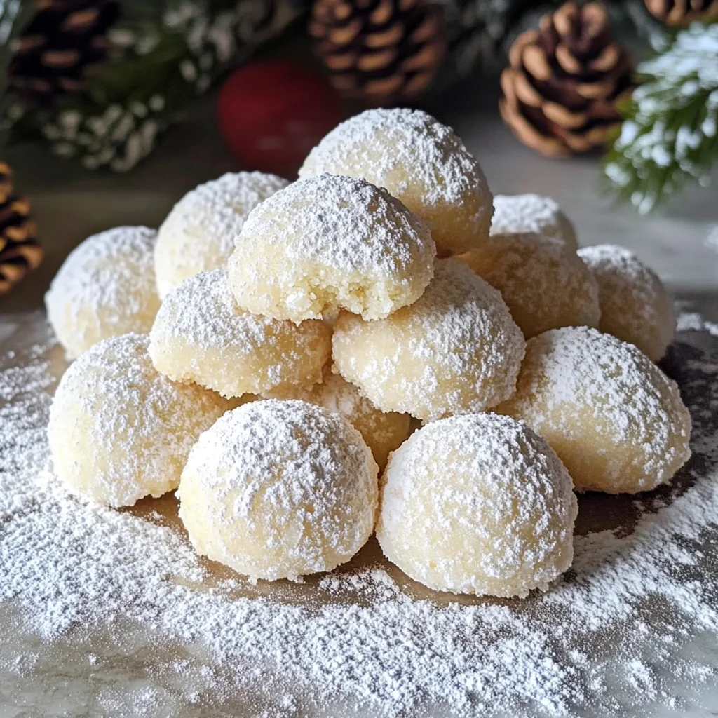 Sweetened Condensed Milk Snowball Cookies