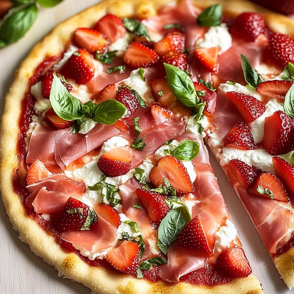 The BEST Strawberry Pizza