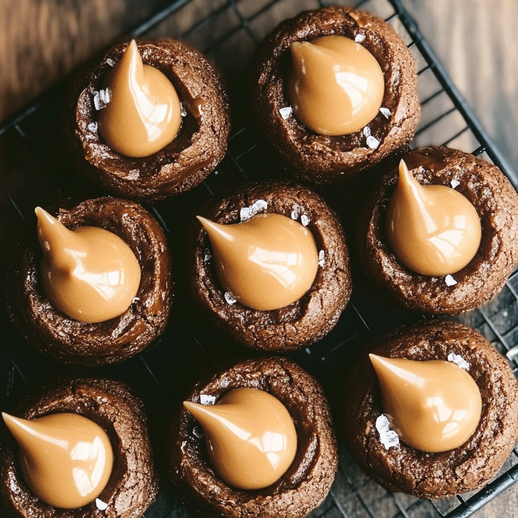 Chocolate Caramel Blossoms