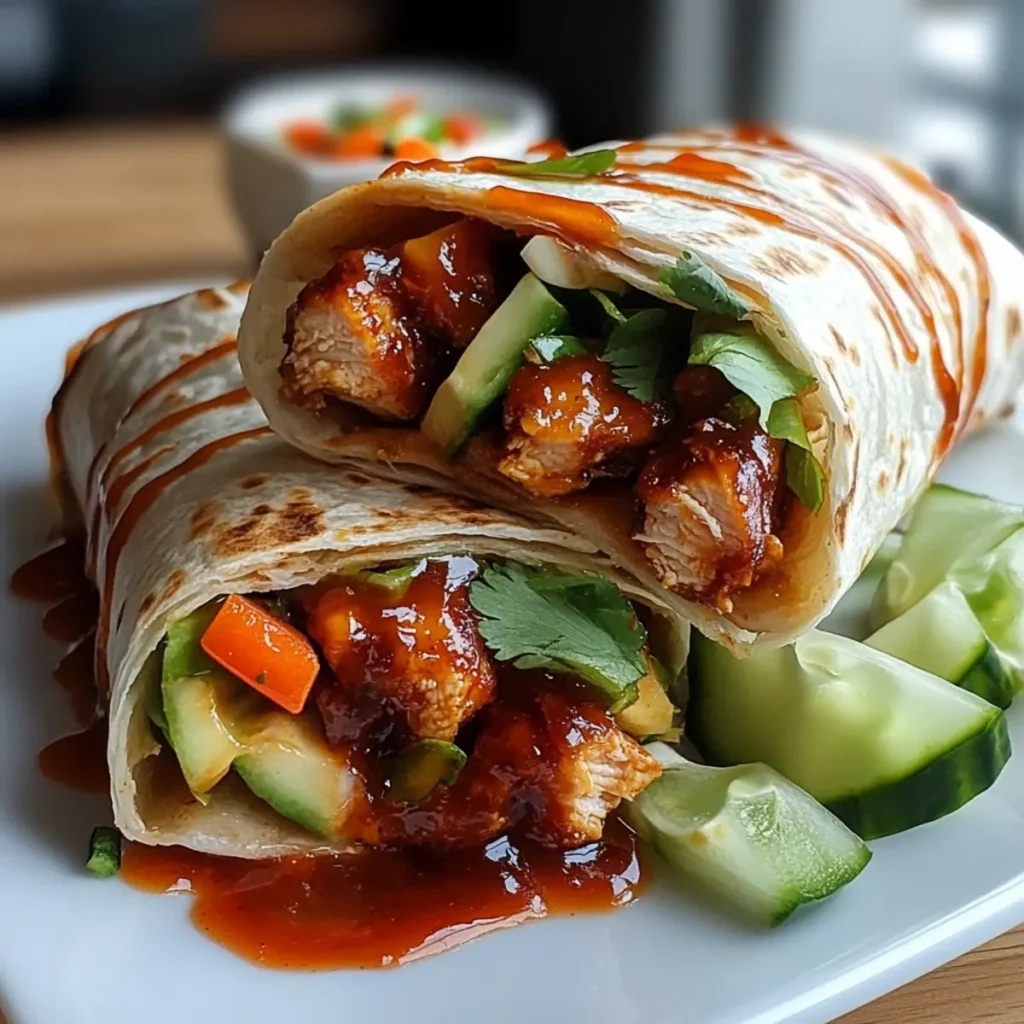 Sweet Chili Chicken Wraps