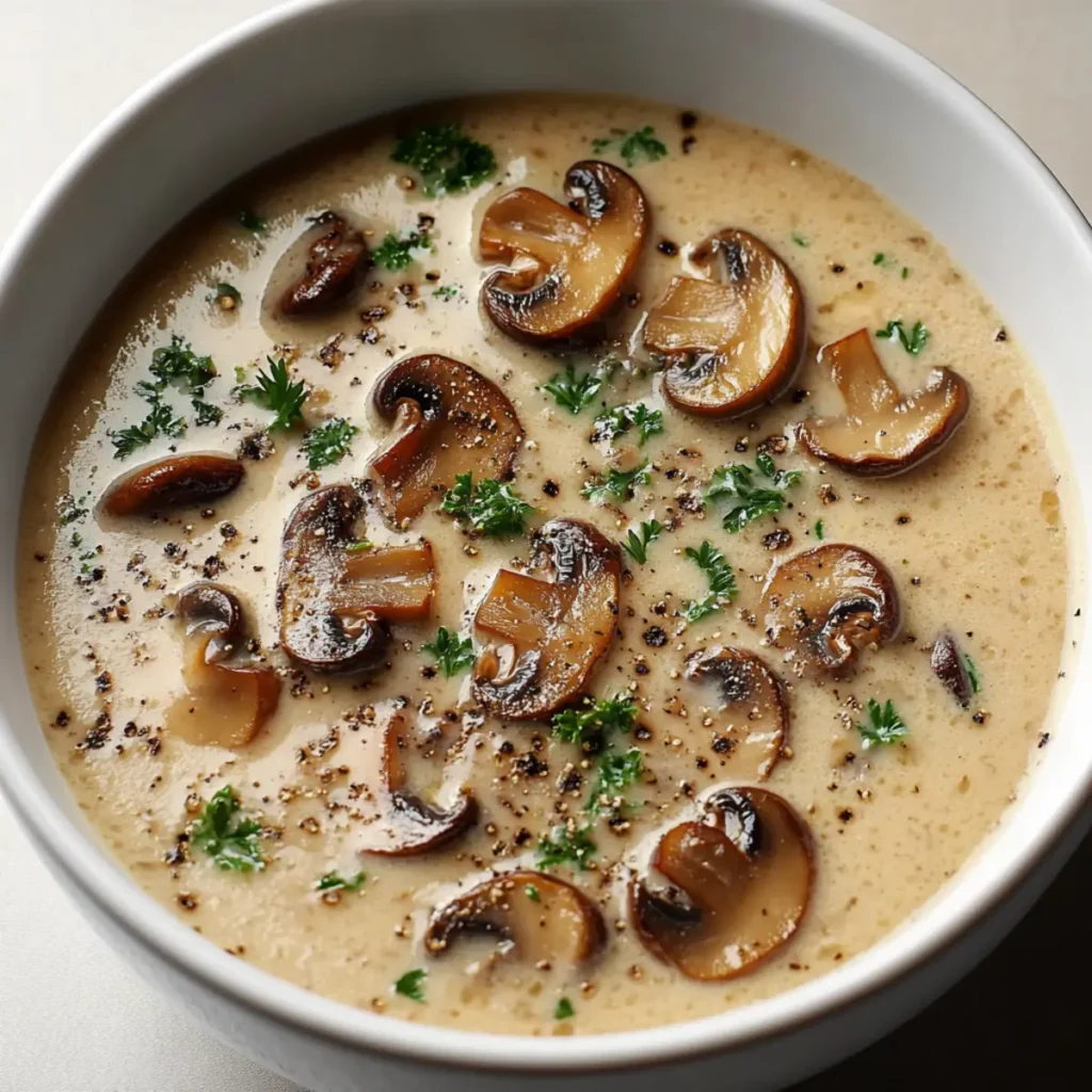Cottage Cheese Mushroom Soup