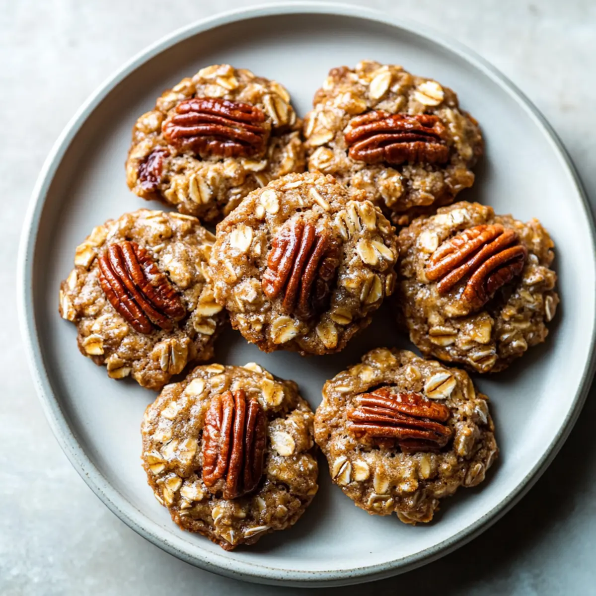 Bakery Style Pecan Pie Oatmeal Cookies