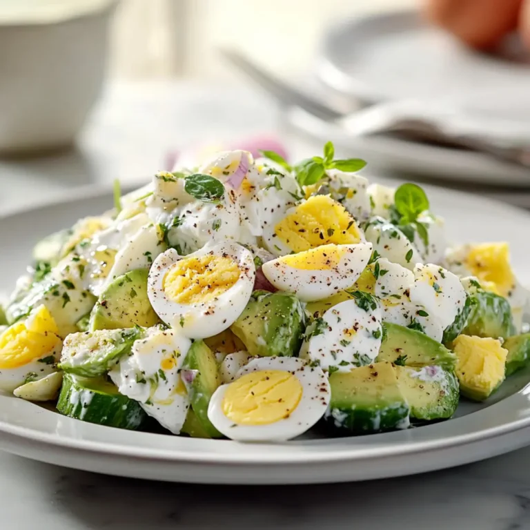 Egg Avocado Greek Yogurt Salad That’s Creamy, Fresh, and Perfectly Balanced