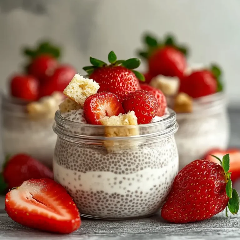Strawberry Shortcake Chia Pudding