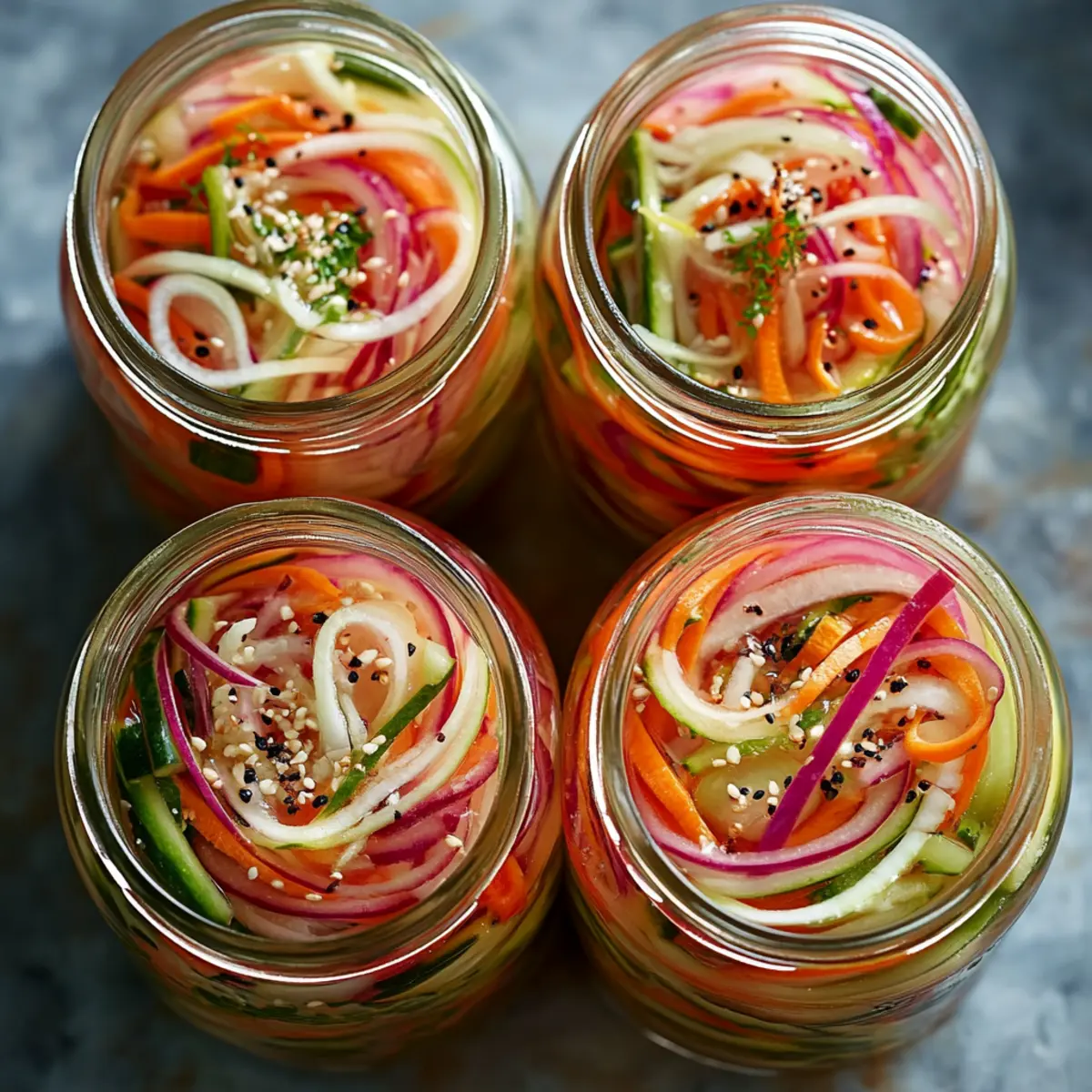 Quick Fridge Pickled Vegetables
