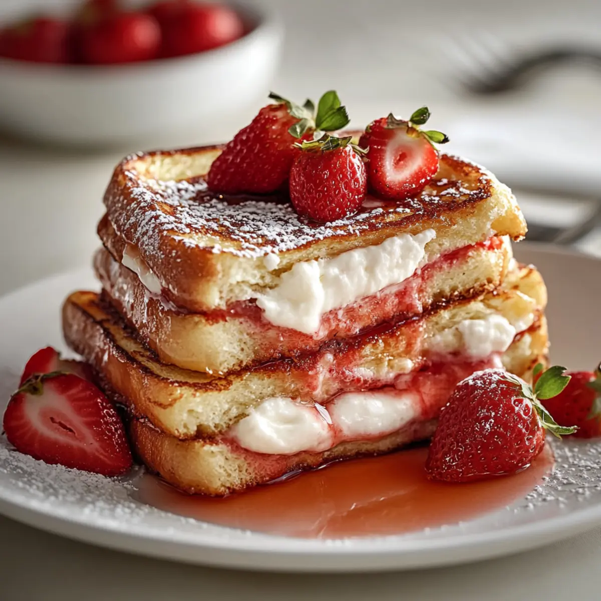 Strawberry Cream Cheese French Toast That Feels Like a Bakery Brunch at Home