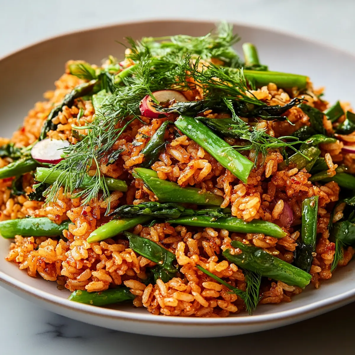 Crispy Gochujang Rice Salad