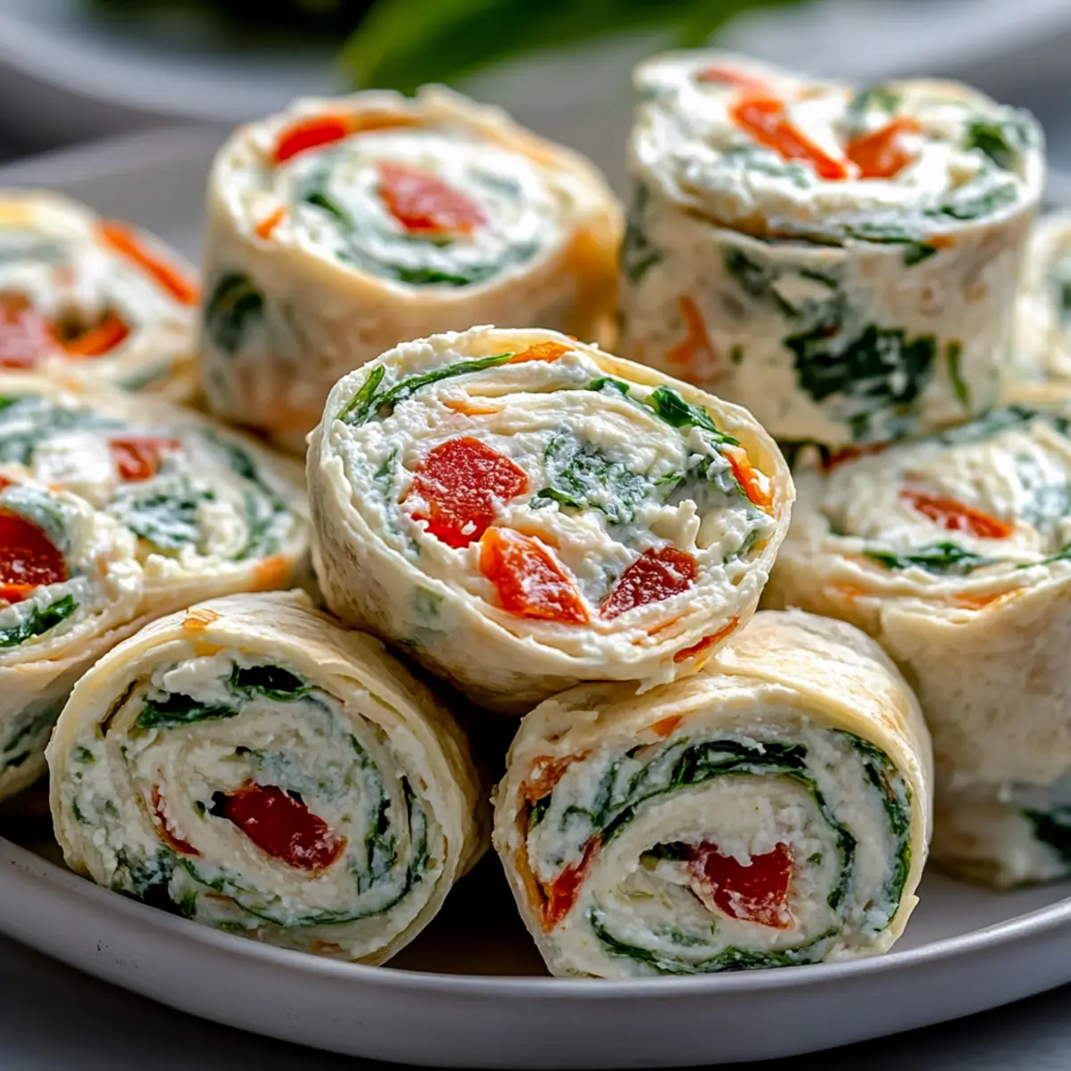 Gluten Free Cottage Cheese Wrap Pinwheels