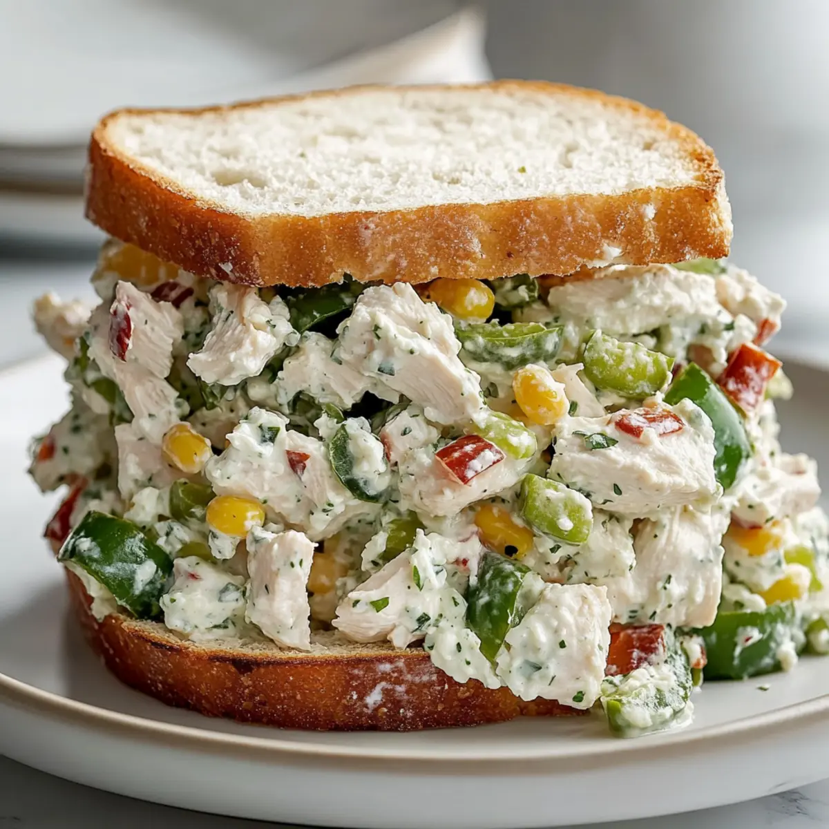 Keto Jalapeno Popper Cottage Cheese Chicken Salad