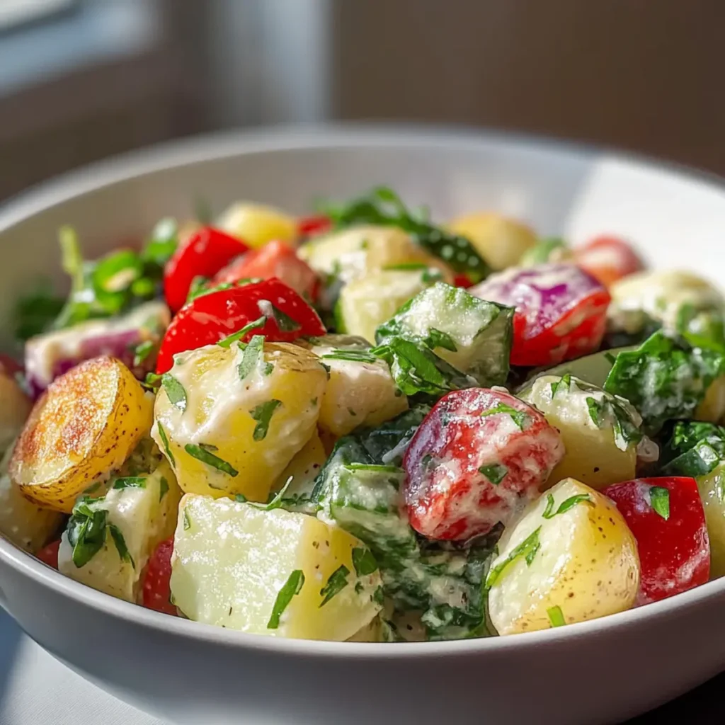 Mediterranean Arugula Potato Salad