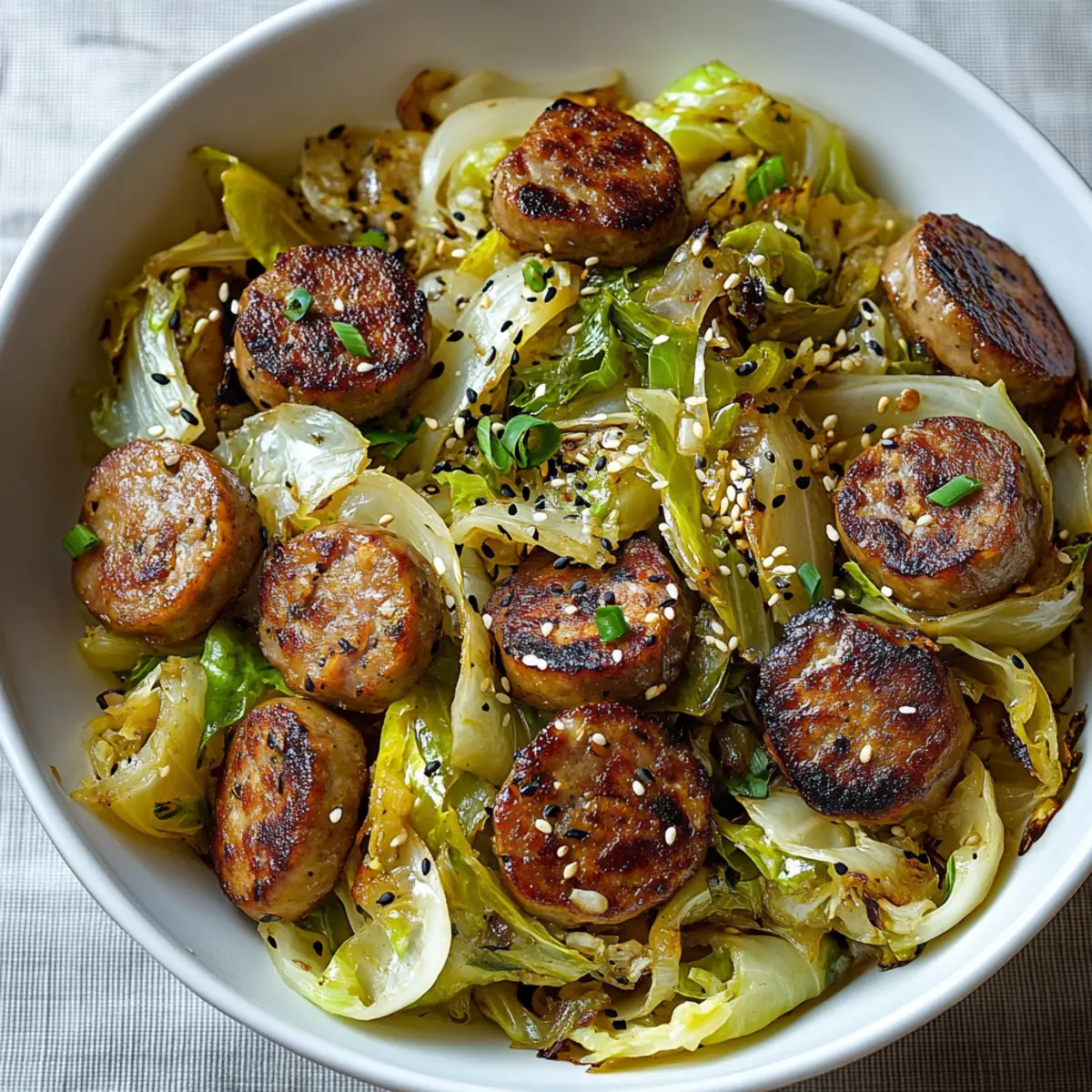 Sausage And Cabbage Stir Fry