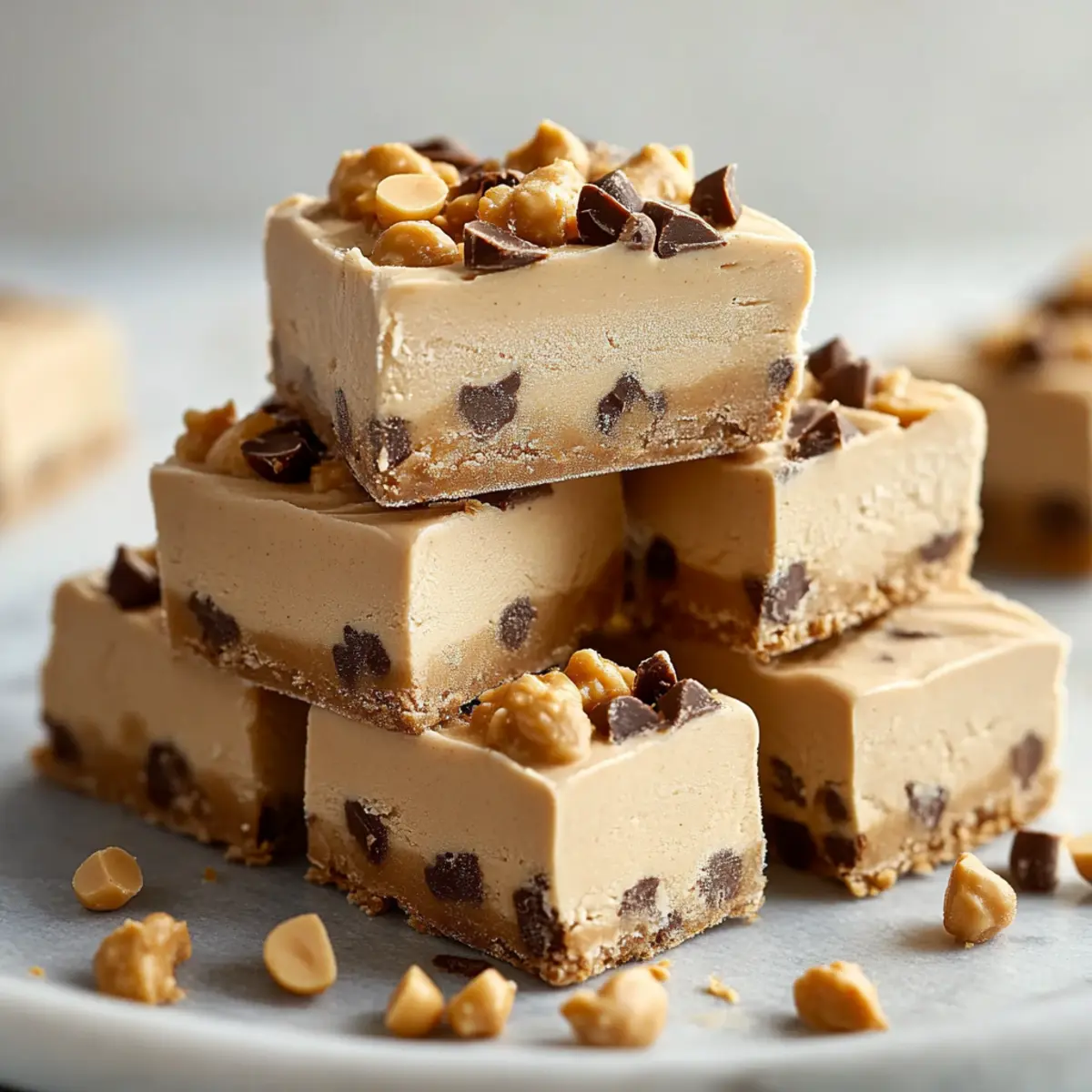 Peanut Butter Frozen Yogurt Bars
