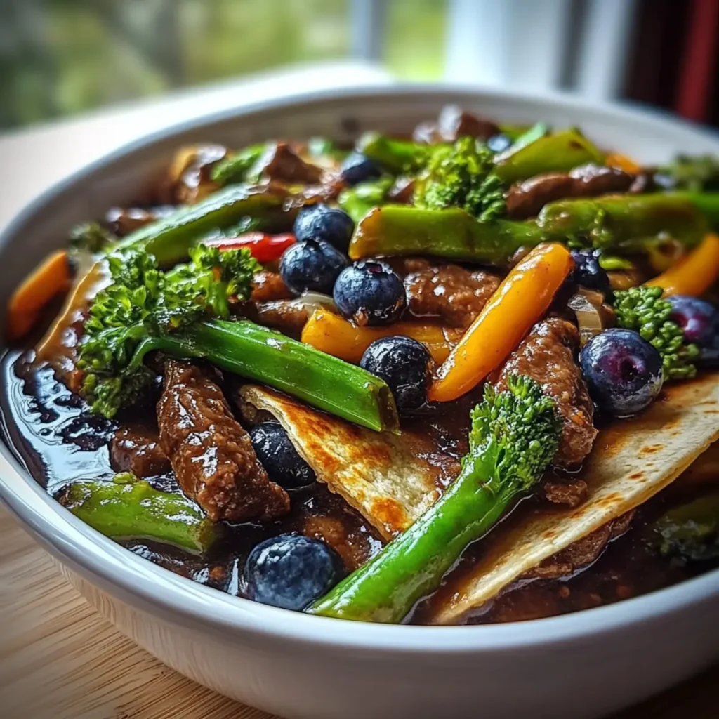 Blueberry Breakfast Quesadilla