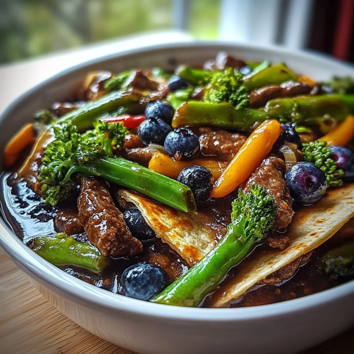 Blueberry Breakfast Quesadilla