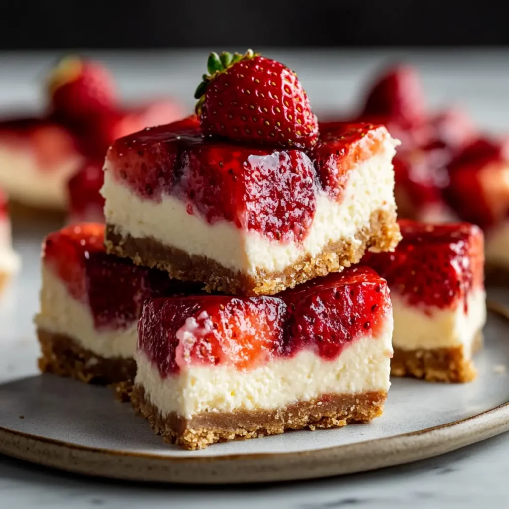 Keto Strawberry Cheesecake Bars Creamy Low Carb Sugar Free