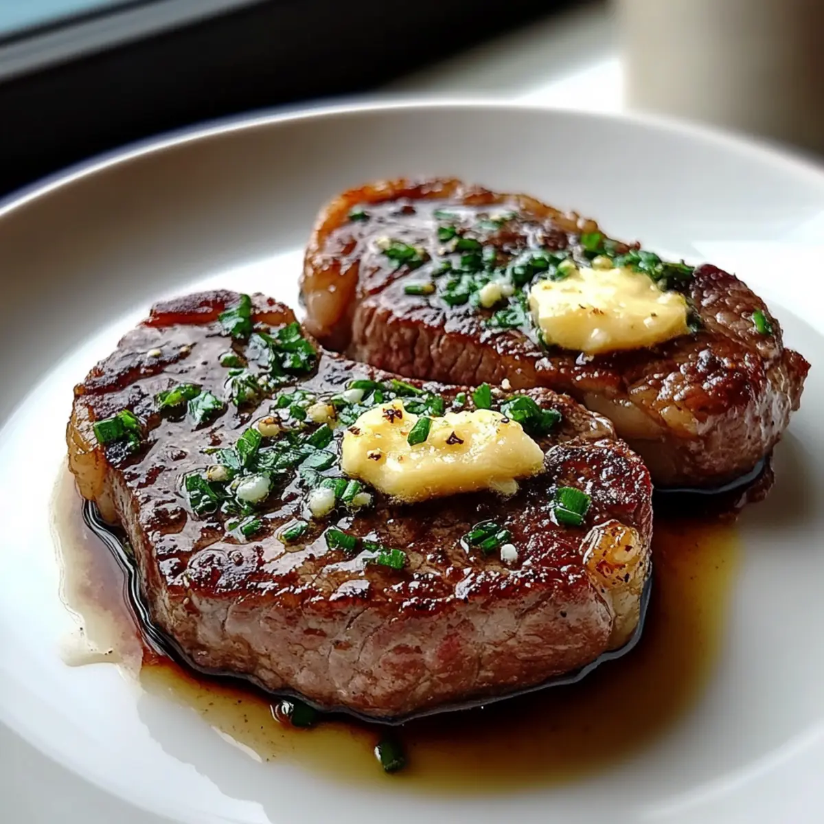 Pan Seared Steak With Garlic Butter