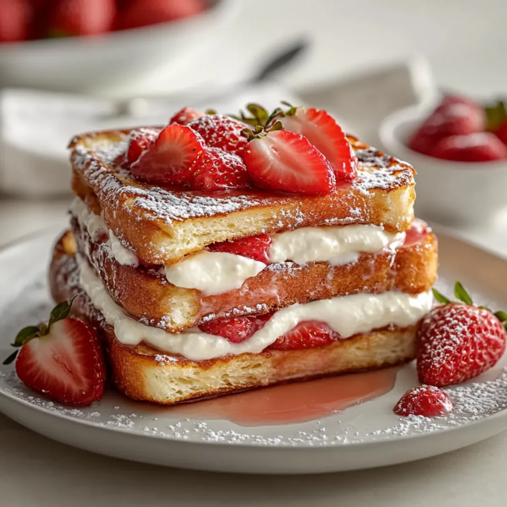 Strawberry Cream Cheese French Toast That Feels Like a Bakery Brunch at Home
