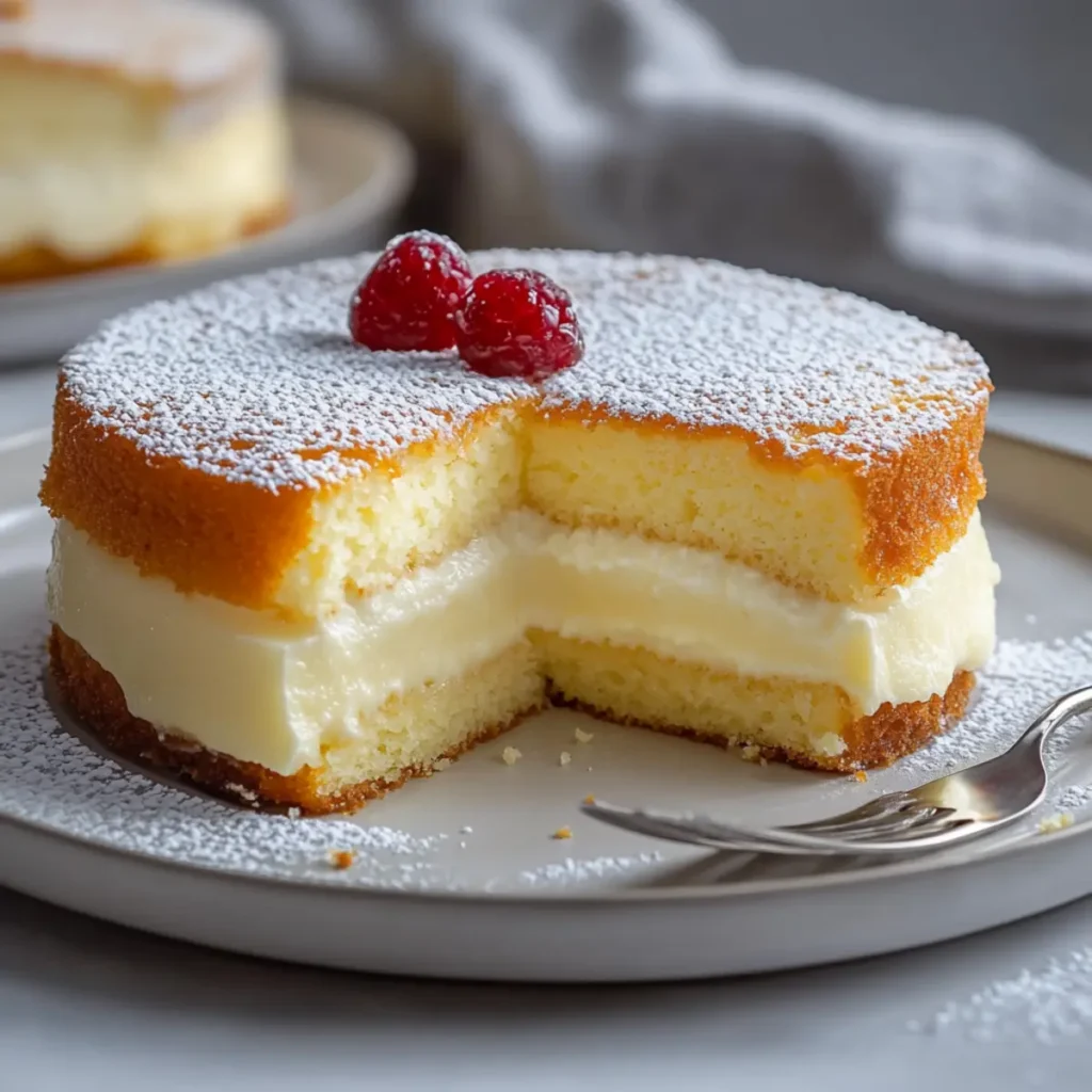 Vanilla Magic Custard Cake