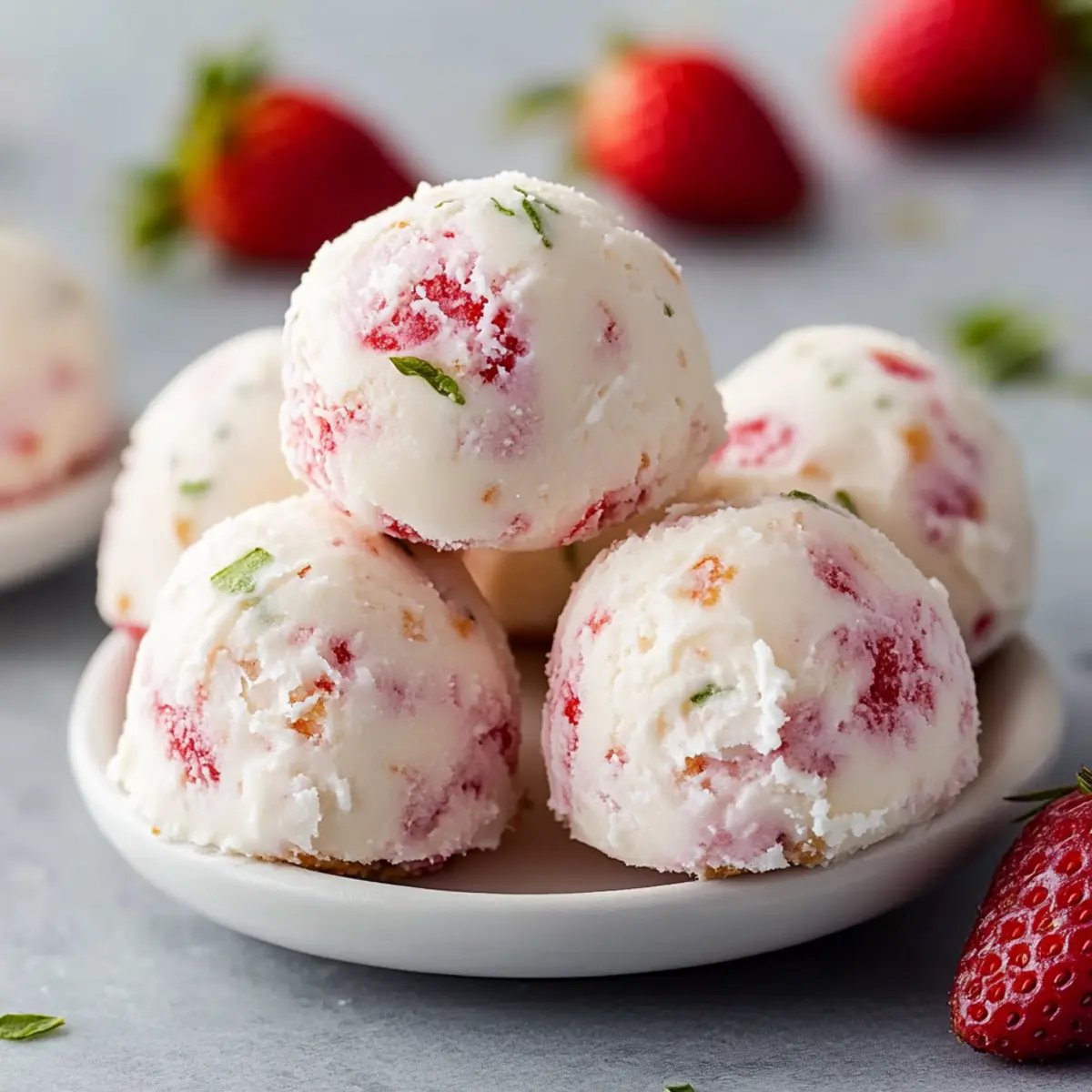 Strawberry Cheesecake Fat Bombs